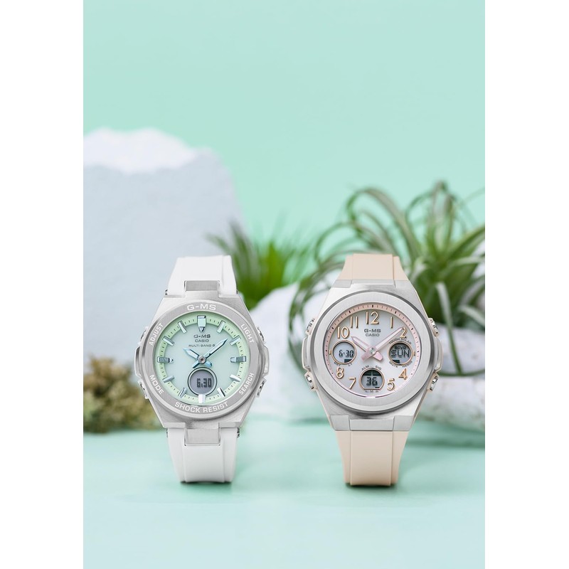 Casio MSGW600 Baby Watch (Arabic Index), beige / silver