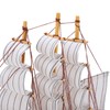 Model Ship Mediterranean Style High Density Natural Pinewood Durable Vibrant