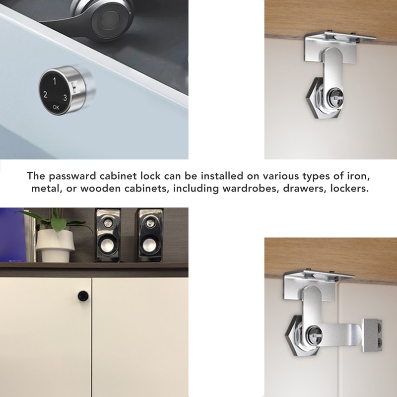 Cabinet Lock Versatile Smart Touch Screen High Security Electronic Password