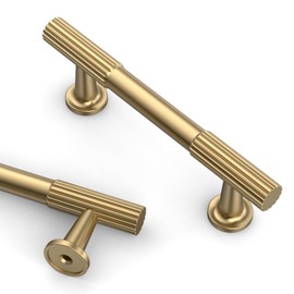 Asidrama 10 Pack 3 Inch(76mm) Champagne Bronze Cabinet pulls Kitchen Cabinet Handles, Cabinet Pulls Kitchen Cabinet Hardware for Cupboard Drawer Pulls