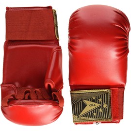 Karate Gloves Karate Mitts Full Contact Karate training Hand Safety Mitts (Red, Small/kids 5-9yrs)