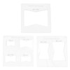 3Pcs 6x6 Inches Butterfly Key Inlay Template Router and Decorative