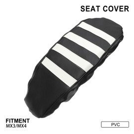 IUVWISN Dirt Bike Seat Cover for Talaria Sting MX3/R MX4 MX5 PRO Electric Bike White,High Elastic Leather