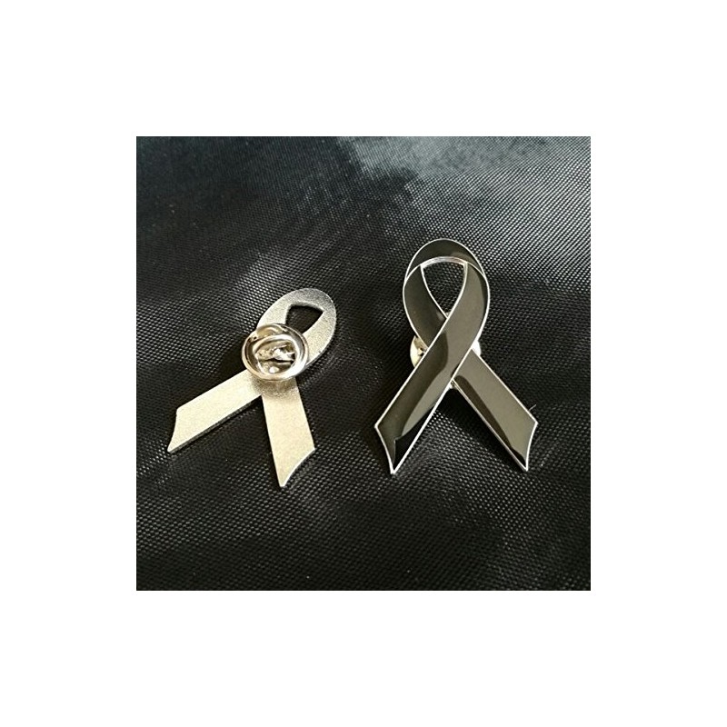 CMajor Awareness Black Ribbon Enamel Lapel Pin