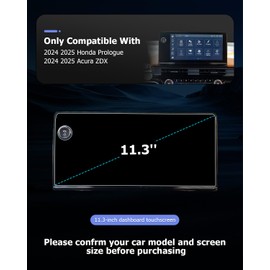 LUWU 2025 Prologue Accessories Compatible with 2024 2025 Prologue Screen Protector 11.3-inch 2025 Prologue (EX/Touring/Elite) & Acura ZDX Nano Navigation Display Anti-Scratch 2PCS