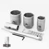 GSTK 10PCS Concrete Hole Saw kit, SDS Plus Shank,with (30mm