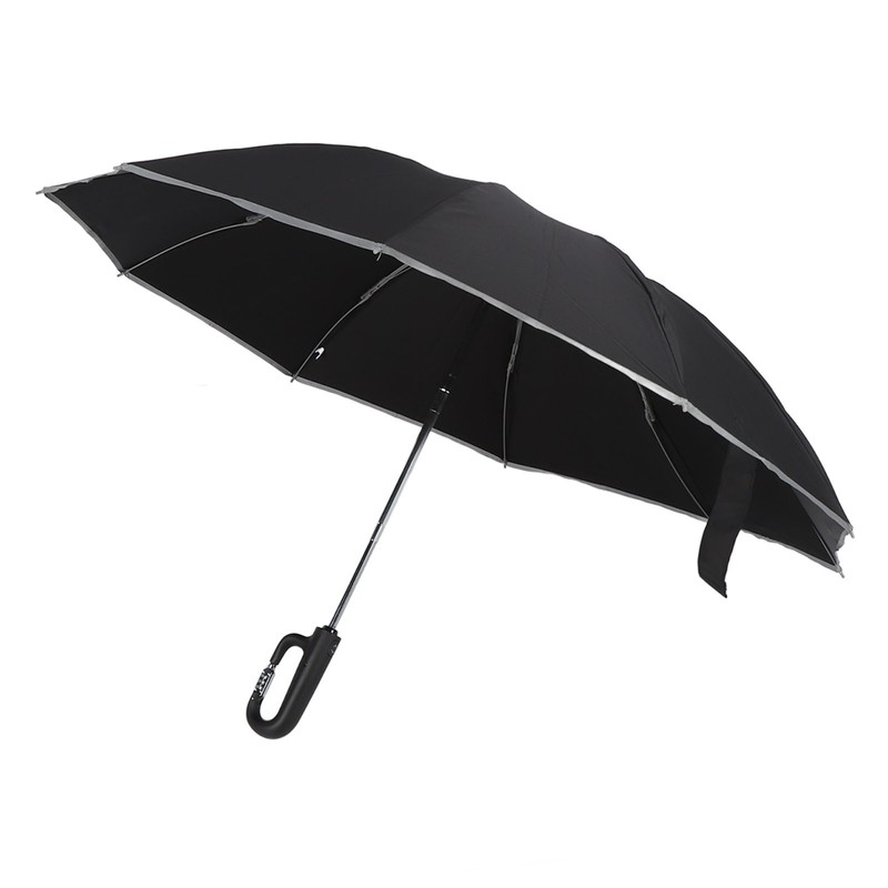 Automatic Umbrella Reflective Safety Strip Ring Buckle Umbrella Windproof Portable