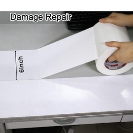 6" White Duct Tape, Heavy Duty 6 inch x 55 yds (164 ft) Wide Duct Tape, Waterproof, UV Resistant for Crafts, Home Improvement, Repairs, & Projects