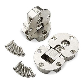 SO-TECH® 2 x Flap Hinge 3D Adjustable Flap Fitting for Wooden Flaps Drilling Diameter 35 mm Drilling Depth 12 mm Furniture Hinge for Screwing Flap Holder