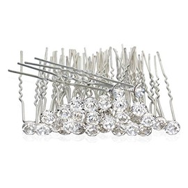 GBSTORE 12 Pcs Transparent Crystal Rhinestones Hair Pins, Beautiful Hair Accessories for Every Occasion
