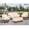 ANartcle Outdoor Swivel Lounge Chair Cover 2 Pack,600D Waterproof Heavy