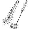 2 Pieces Spaghetti Spoon Large Pasta Server Utensil, 9.4 Inch