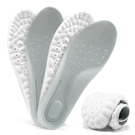 XINIFOOT Memory Foam Insoles with Arch Support, Insoles for Men and Women, Comfort Massage Insoles, Replacement Shoe Insoles, Breathable Insoles, Running Insoles