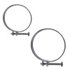 SKIR'CO (2 pcs) Adjustable Double Wire Hose Clamps 55-60 mm,