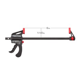 TEKTON 6 Inch Ratchet Bar Clamp / 9 Inch Spreader | 39180