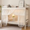 SCMTYWCQ 4 Corner Post Students Dorm Bunk Mosquito Net Bed