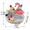 Solar-Powered Garden Gnomes and Flamingo Lantern Set with Mushroom Lights,