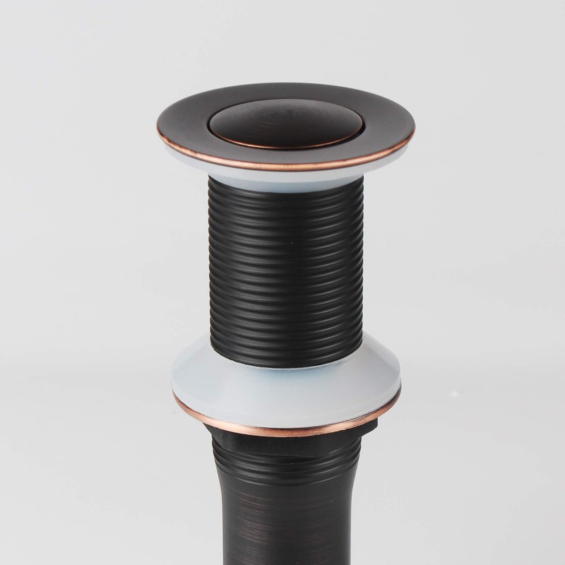 Oil Rubbed Bronze Pop Up Drain with Detachable Basket, Bathroom