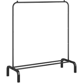 Clothes Rack Metal Clothing Rack with Bottom Shelf Garment Rack for Hanging Clothes Shirts Jeans and Coats Black - Color: White 2, Size: With wheels