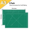 5 Packs Self Healing Cutting Mat 12" x 18" Rotary