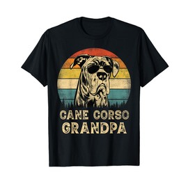 Vintage Cane Corso Grandpa Dog Lovers Father's Day Men Women T-Shirt