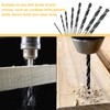 8PCS Brad Point Drill Bits Set, 3-10mm High-Speed Steel -