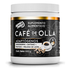 Cafe Soluble de Olla Con Hongos BPN PRO Caf Potenciado Con Hongos Adaptgenos Melena De Leon, Ganoderma Maitake  Bajo En Caloras Y Bajo ndice Glucmico 