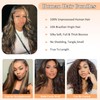 2x6 Closure Human Hair 16 Inch HD Transparent Lace 2x6