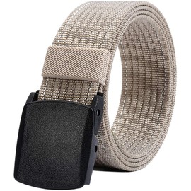 LionVII Men's Nylon Tactical Military Belt with Plastic Buckle 130 cm -