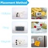 2 Pack Refrigerator Fridge Thermometer Digital Freezer Room Thermometer Waterproof
