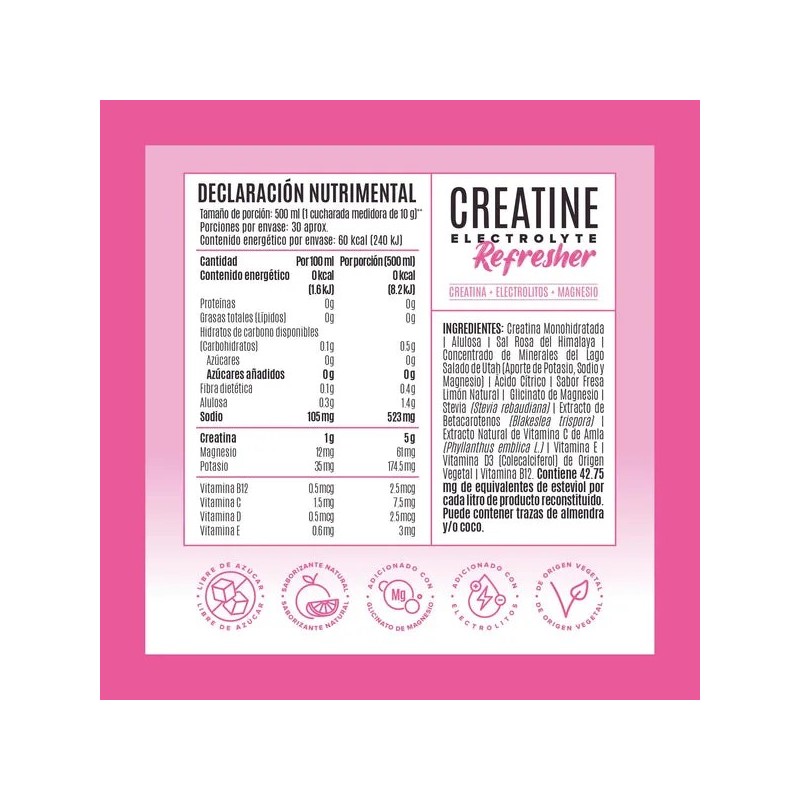 Birdman Fitmingo 510g Creatina Refresher Complejo B 660mg