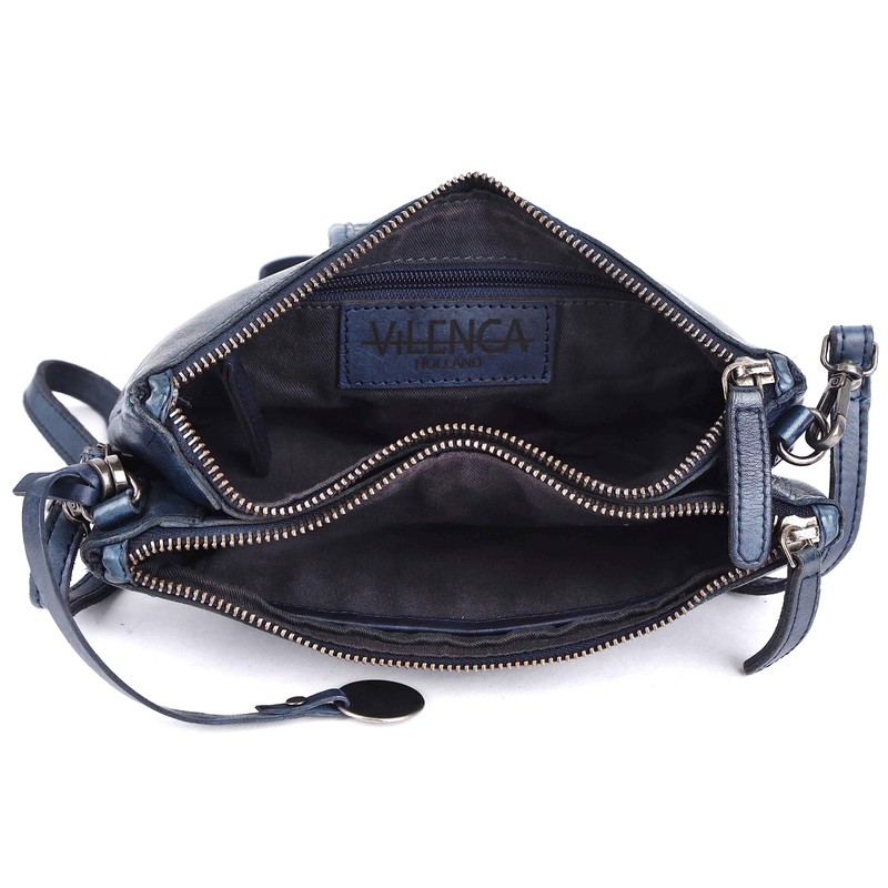 Bolso bandolera de piel para mujer, bolso de mano con