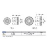 スガツネ工業 受座 W型 W4