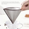 Stainless Steel Cone Shape Coffee Filter Fine Mesh for Pour