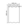Kleine Wolke Kito Shower Curtain Textile Snow White 120 x