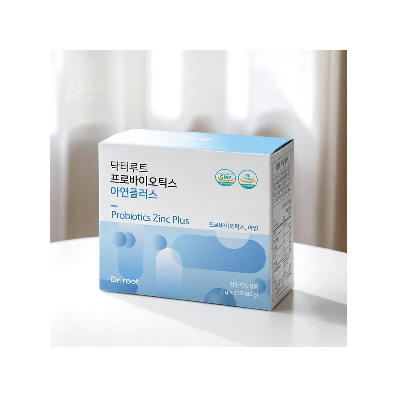Dr. Root 닥터루트 프로바이오틱스 아연플러스 30포 1박스 1개월분 Dr. Root