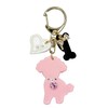 Happy Poodle KH Women's Key Chain, light pink