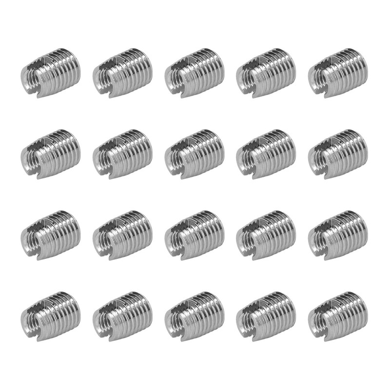 20PCS Self Tapping Insert Stainless Steel Slotted Wire Thread Repair