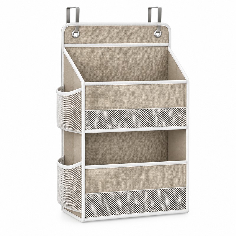 Hanging Storage Organizer for Behind-Door Use – Anti-Tilt Multi-Pocket Shelf