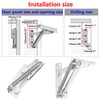 Qrity 1 Pair Lift Up Flap Top Hinge, 80 Degree