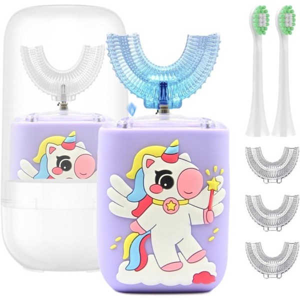 Kids Electric Toothbrush, U Shaped Toothbrush Kids Sonic Automatic Brush