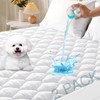 MUXHOMO 2 Pack King Size Mattress Protector, 100% Waterproof Quilted