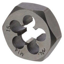 HOBBYIN Hex Rethreading Dies,Carbon Steel Hexagon Taper Pipe Die,M14 X 1.5 Carbon Steel Hex Rethreading Die Hand Tool For Machining