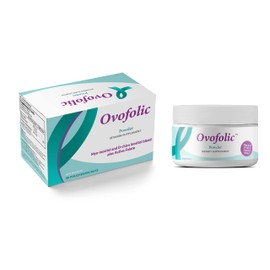 Ovofolic PCOS Supplement for Women - Boost Fertility, Hormonal Balance, and PCOS Support - Myo-Inositol, D-Chiro Inositol, Active Folate - High Potency PCOS Supplements (90 Servings, 30 Sachets + 129g Jar)