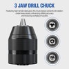 HUHAO Keyless Drill Chuck for M18, 0.8-10mm Self-Tighten Hand Drill,Fast