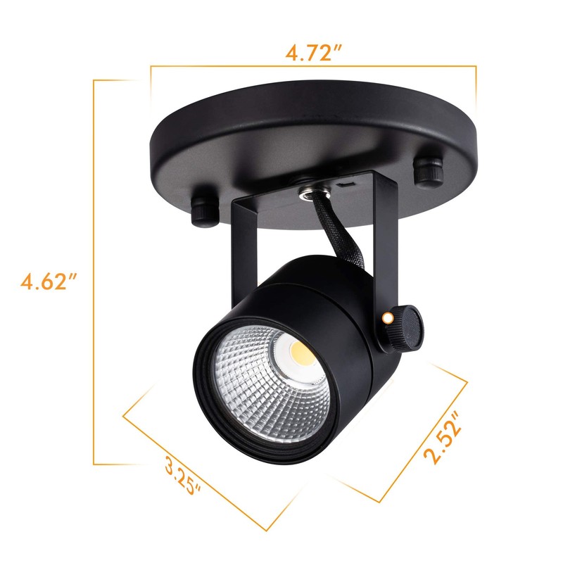 CLOUDY BAY LED Flush Mount Ceiling Spot Light,CRI90+ 8W 600lm