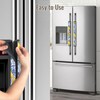 Cotsena Bright Lemon Porcelain Refrigerator Door Handle Covers Set of