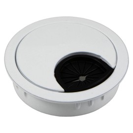 Gedotec - Cable outlet white - Practical cable management - Easy installation - D 50 mm