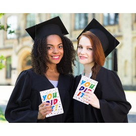 WhatSign Graduation Cards for Her Him - You Did It Graduation Gifts Card with Envelope College Senior Middle High School Graduation Cards for Women Men Daughter Son