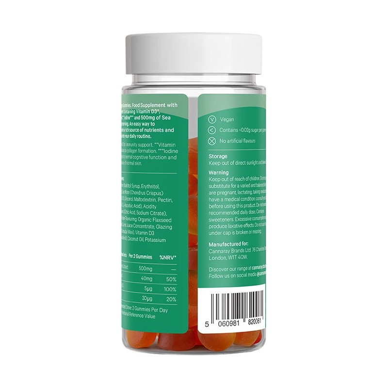 Cannaray Sea Moss Gummies 60